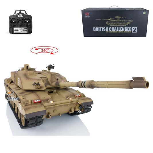 US Stock Henglong 1/16 TK7.0 Plastic Challenger II RTR RC Tank 3908 with BB Unit Infrared Comabt Smoke Sound Light System