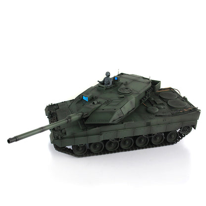 Henglong 1/16 7.0 Leopard2A6 RTR RC Tank Remote Control Military Model 3889 IR BB Smoke Barrel Recoil 360 Degree Turret Metal Tracks Wheels Gearbox