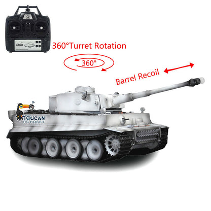 Henglong 1/16 TK7.0 Promotion Tiger I RC Tank 3818 with Barrel Recoil 360 Degrees Turret IR Smoke Metal Tracks Sprockets Idlers Wheels