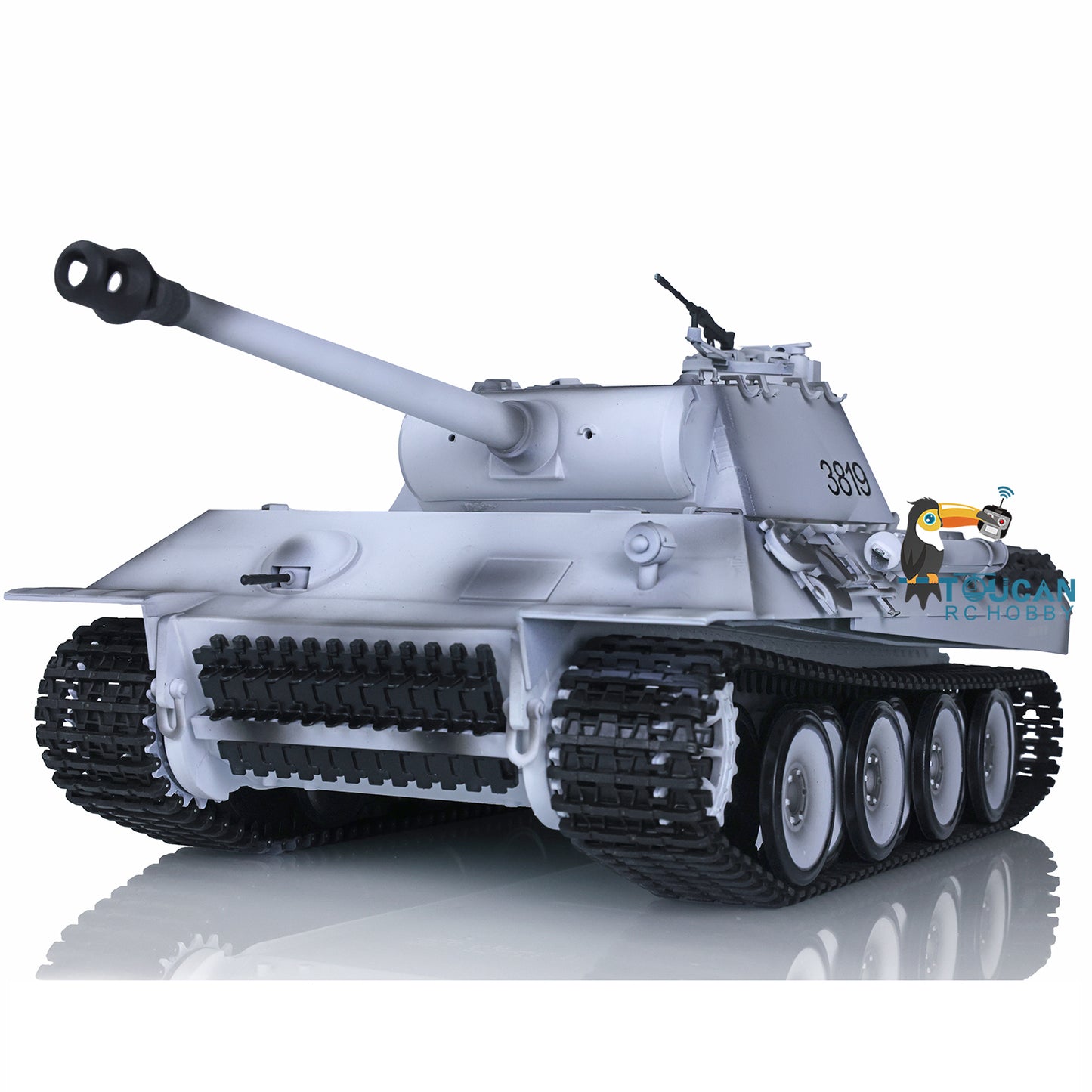 Henglong 1/16 Snow 7.0 Upgraded Metal Version German Panther V RTR RC Tank 3819 Metal Sprocket Wheels Infrared Combating System