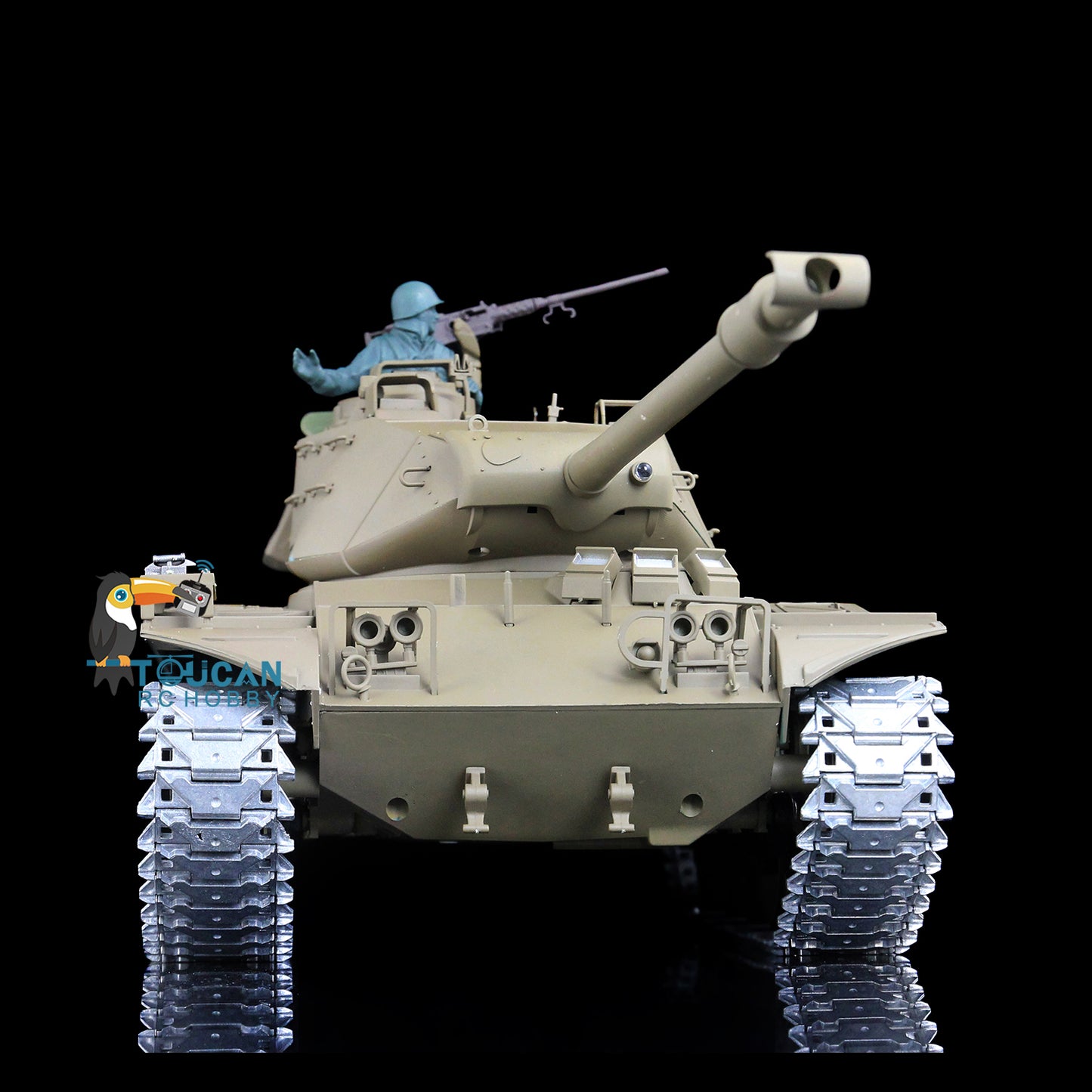 Henglong 1/16 7.0 Upgraded Walker Bulldog RC Tank 3839 FPV 360 Degree Turret Rotation Metal Tracks Sprocket Wheels Infrared Combating System