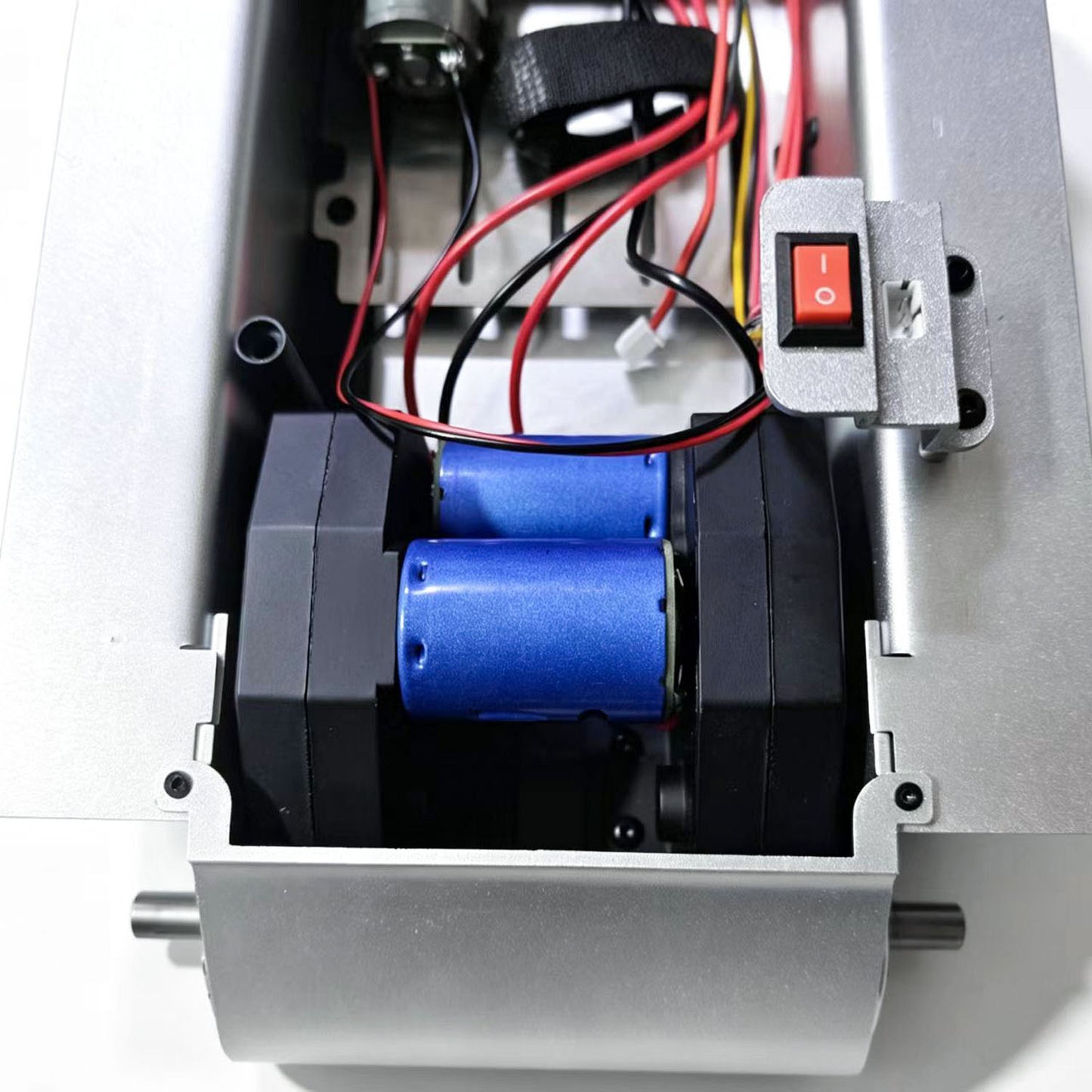 Metal Chassis Smoke Unit Gearbox Power Blue Motor Speaker Switch for Henglong 1/16 RC Battle Tank 3898 USA M4A3 Sherman Model