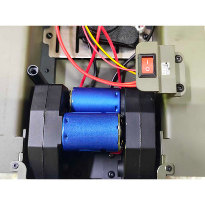 Metal Chassis Smoke Unit Gearbox Power Blue Motor Speaker Switch for Henglong 1/16 RC Battle Tank 3898 USA M4A3 Sherman Model