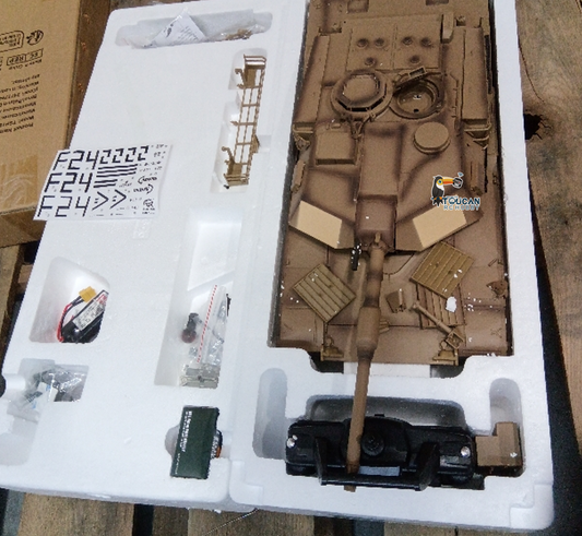 Fast Free Shipping Second Hand US Stock 2.4G Henglong 1/16 7.0 RTR RC Tank 3918 M1A2 Abrams BB IR Smoke Metal Drive Wheels Tracks Gearbox