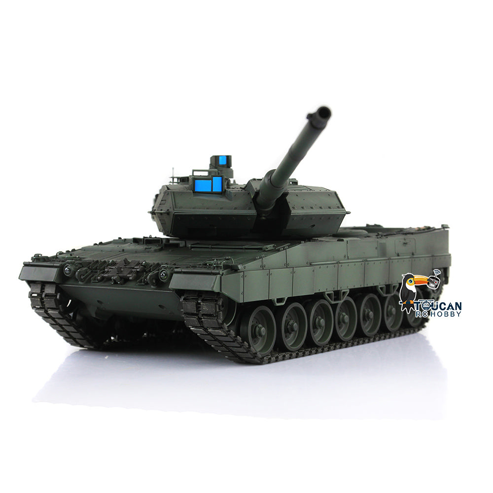 Henglong 1/16 TK7.0 3889 Leopard2A6 RTR RC Tank with FPV Barrel Recoil BB IR Smoke 360 Degrees Turret Metal Tracks Road Drive Idler Wheels Gearbox