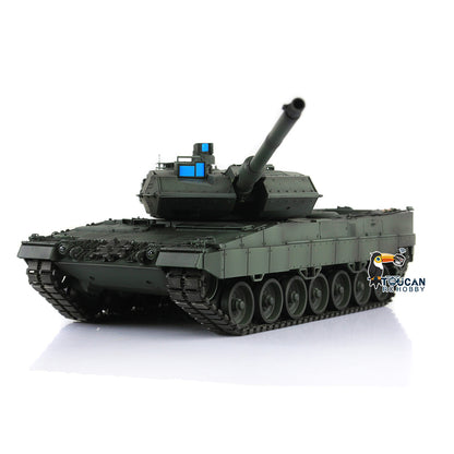 Henglong 1/16 TK7.0 3889 Leopard2A6 RTR RC Tank with FPV Barrel Recoil BB IR Smoke 360 Degrees Turret Metal Tracks Road Drive Idler Wheels Gearbox