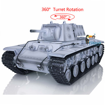 Henglong 1/16 3878 TK7.0 Soviet KV-1 Plastic Remote Control Tank w/ 360 Degrees Rotating Turret BB Shooting Engine Sound RTR Tank