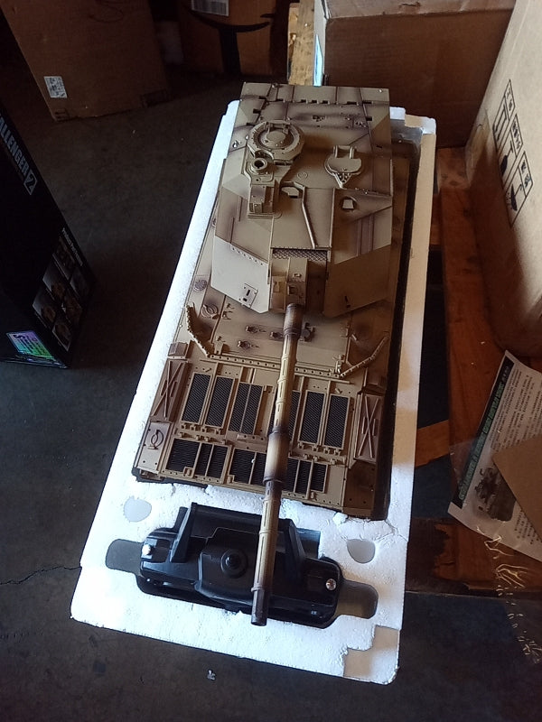 Second Hand US STOCK Henglong 1/16 7.0 Customize Challenger II RC Tank 3908 360?? Turret Metal Tracks