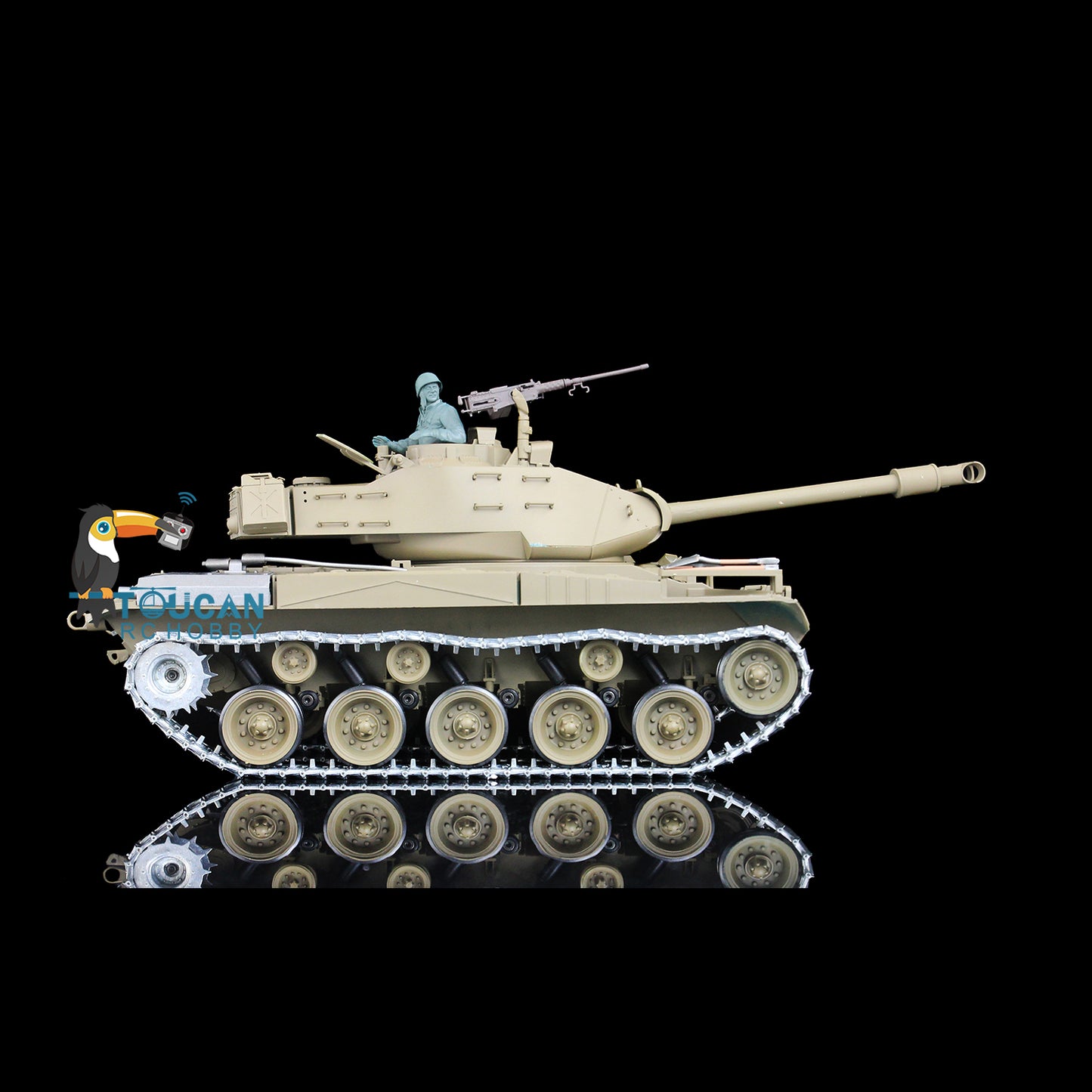 Henglong 1/16 7.0 Upgraded Walker Bulldog RC Tank 3839 FPV 360 Degree Turret Rotation Metal Tracks Sprocket Wheels Infrared Combating System