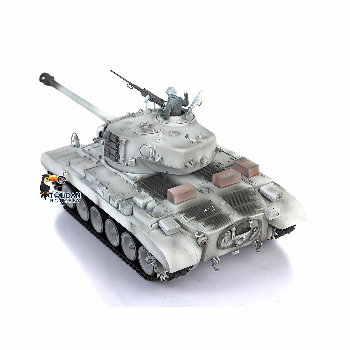 Henglong Plastic 1/16 TK7.0 3838 USA M26 Pershing RTR RC Tank Armored Vehicle Model with Infrared Combat System