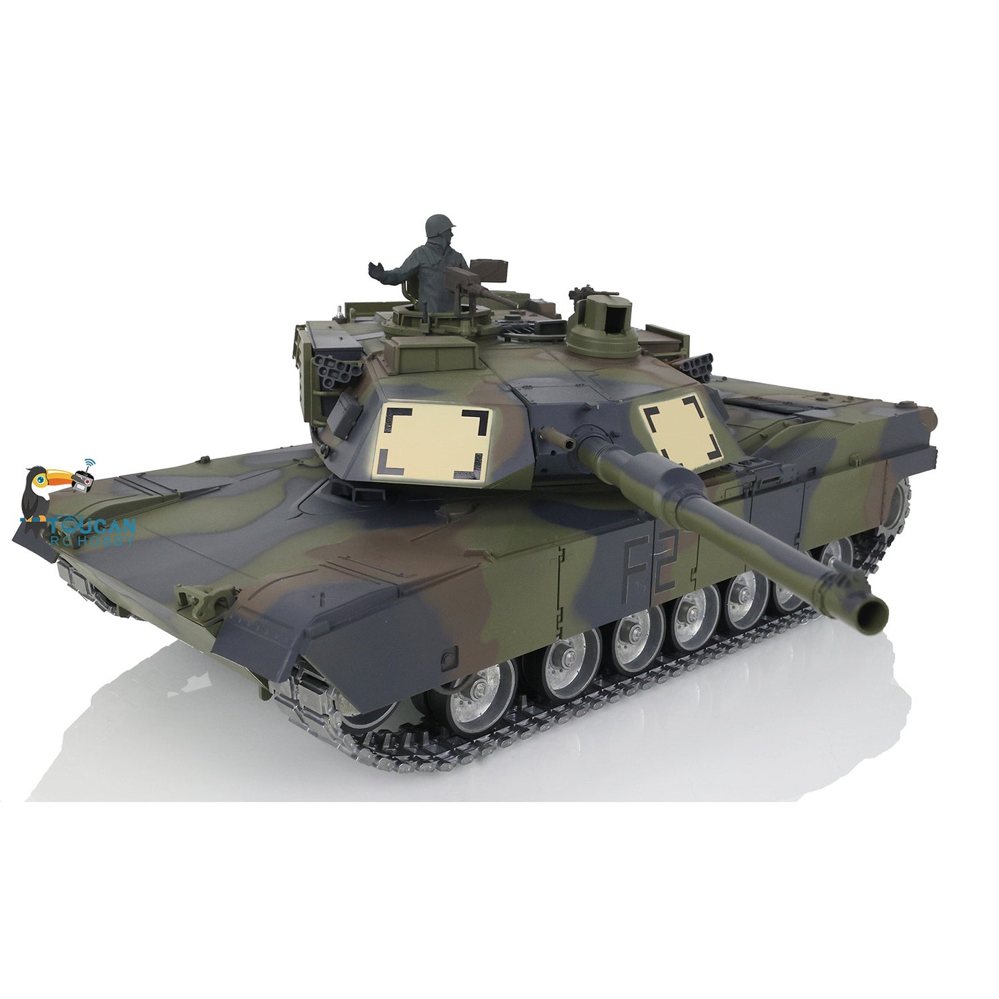 HengLong 3918 Assembled RC Tank Full Metal Chassis With Plastic Hull Leopard2A6 M1A2 Sound Main Board Telescopic Shooting