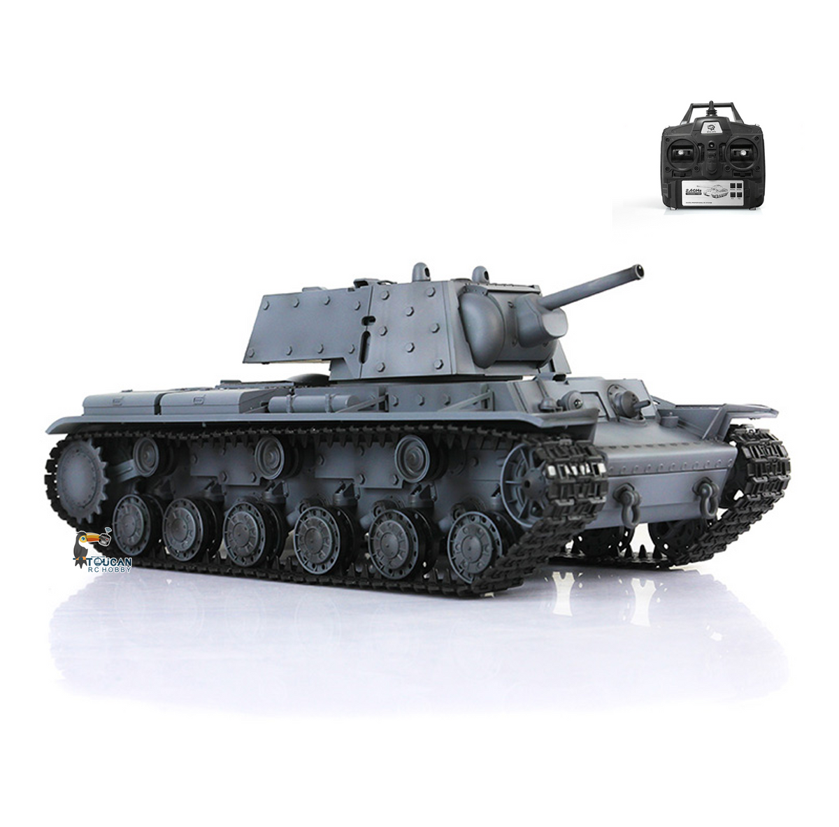 Henglong 1/16 7.0 Upgraded 2.4G Soviet KV-1 3878 RTR RC Tank Metal Drive Idler Wheels