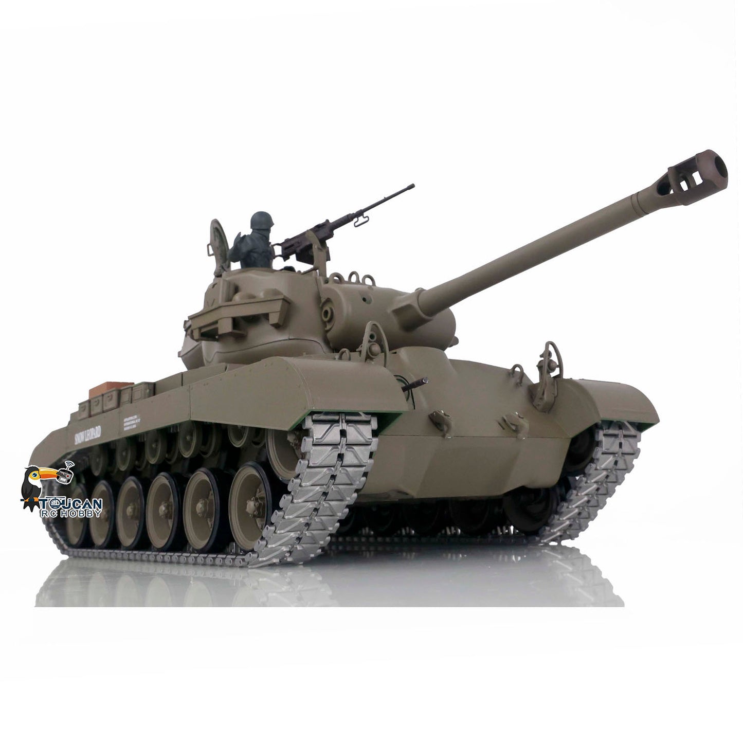 Henglong 1/16 FPV Scale 7.0 Upgraded M26 Pershing RTR RC Tank 3838 Metal Tracks Sprocket Wheels 360 Degree Turret Rotation