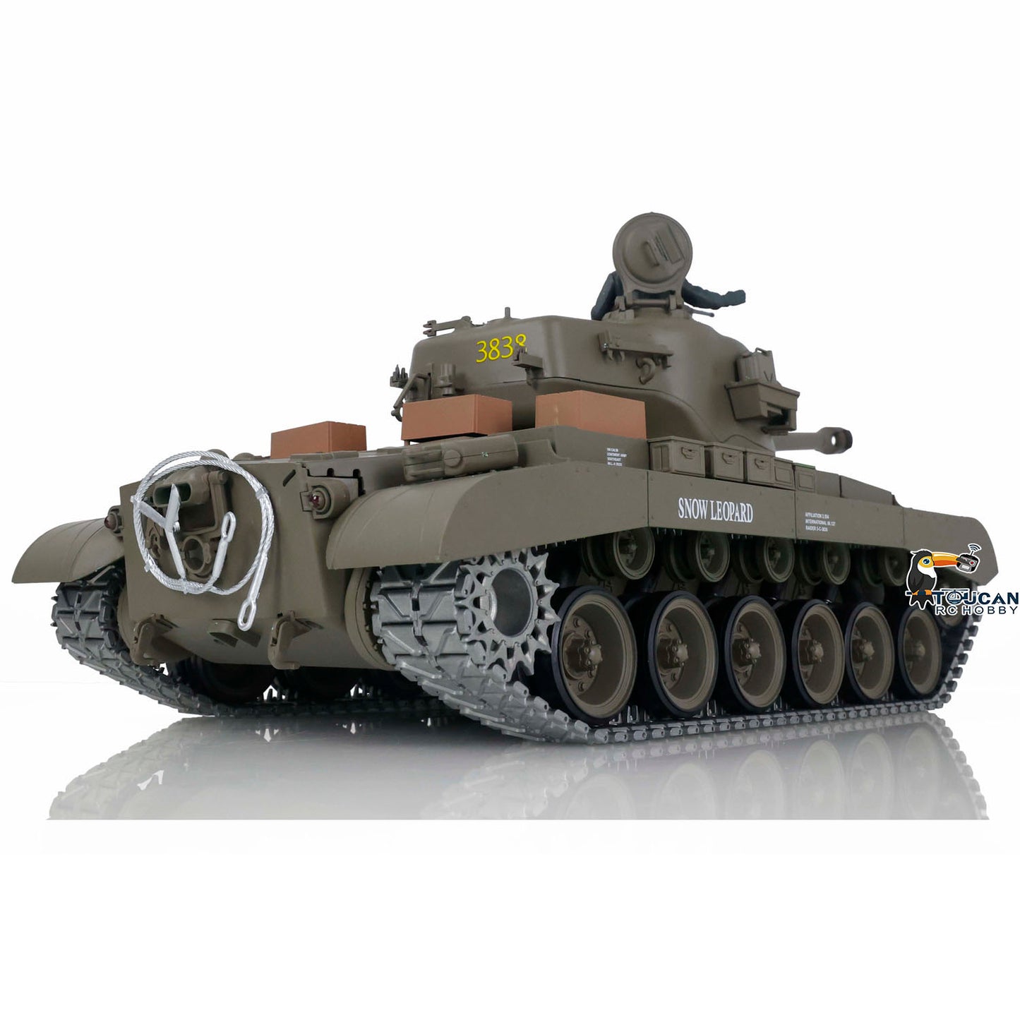 Henglong 1/16 Scale 7.0 Upgraded USA M26 Pershing 3838 /Walker Bulldog M41A3 3839 360 Degree Turret Rotation Infrared Combating System