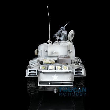 Henglong 1/16 Customized 7.0 M4A3 Sherman 3898 RTR RC Tank BB IR Smoke 360 Degree Turret Sound Light Metal Tracks Road Drive Idler Wheels