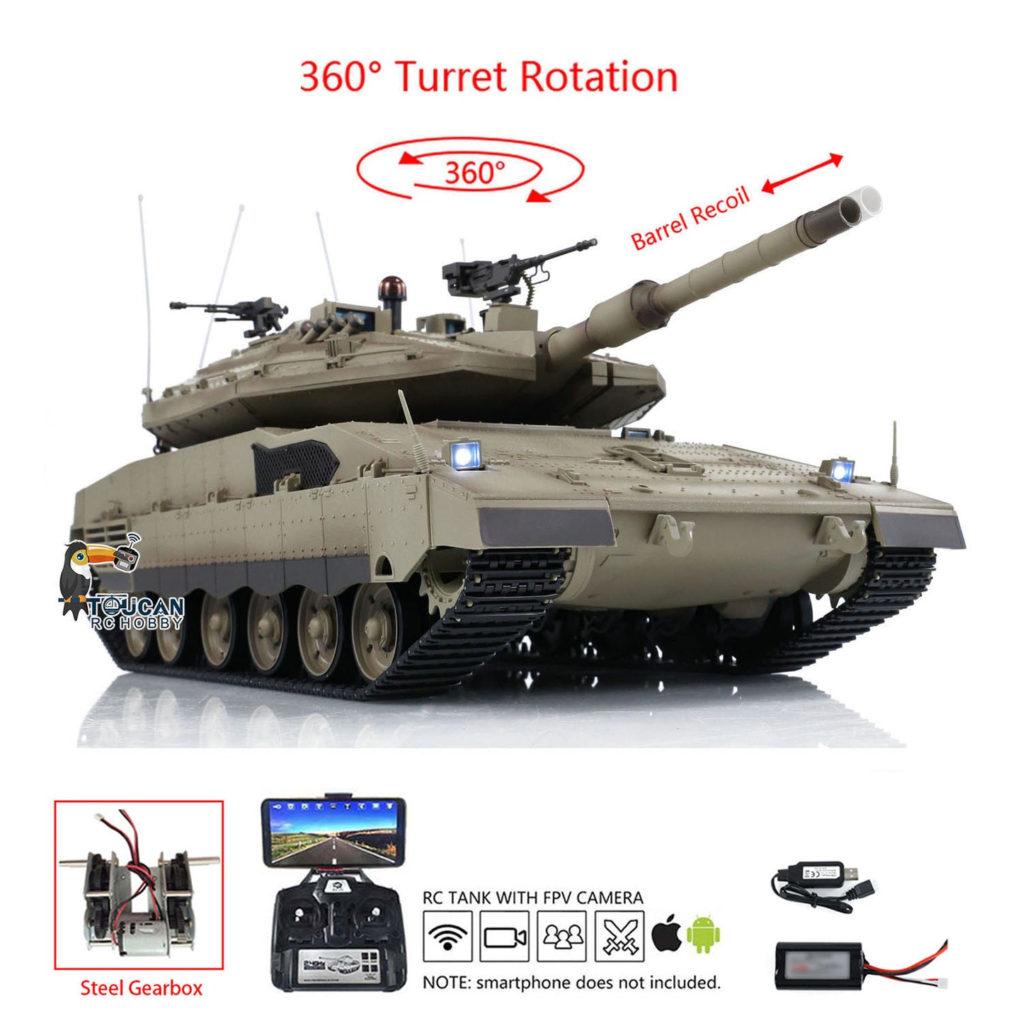 Plastic Henglong 1/16 RC Tank 3949 Soviet KV-2 Gigant 7.0 FPV BB IR System 360¡ã Turret Barrel Recoil Steel Gearbox Smoke