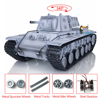 Henglong 1/16 7.0 Upgraded 2.4G Soviet KV-1 3878 RTR RC Tank Infrared Combat 340 Degree Turret