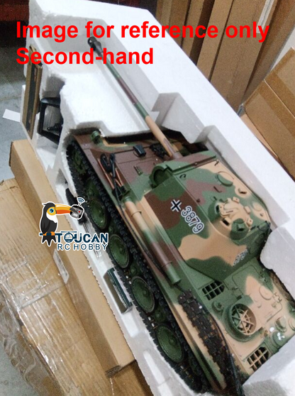 Fast Free Shipping Second Hand US Stock 2.4G Henglong 1/16 Scale 7.0 Plastic German Panther G RTR RC Tank Model 3879