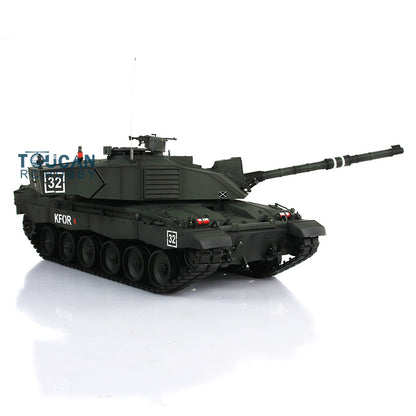 Henglong 1/16 TK7.0 Professional British Challenger II 3908 RTR RC Tank with 360 Degrees Turret BB IR Smoke Metal Tracks Sprockets Idlers Road Wheels Gearbox