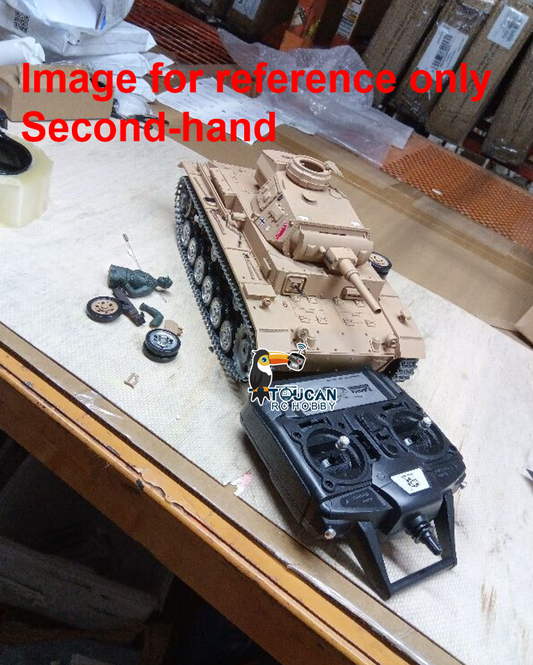 Fast Free Shipping Second Hand US Stock Henglong 1/16 7.0 Customized Panzer III H RTR RC Tank 3849 Metal Tracks Wheels