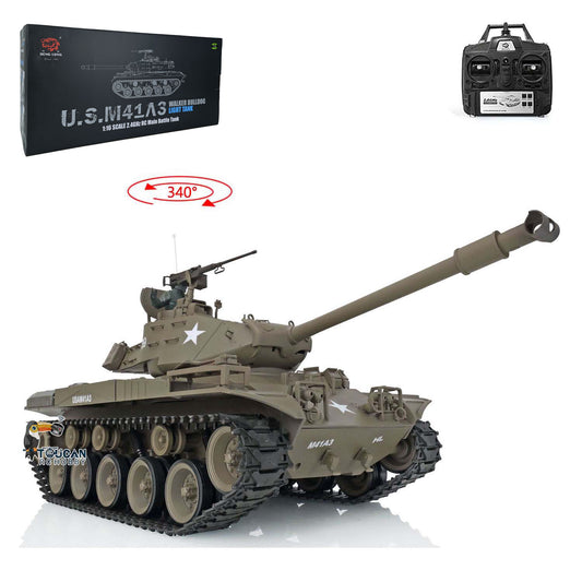 2.4Ghz Henglong 1/16 Scale Snow 7.0 Plastic Walker Bulldog RTR RC Tank 3839 Radio Control Vehicle Infrared Combating System