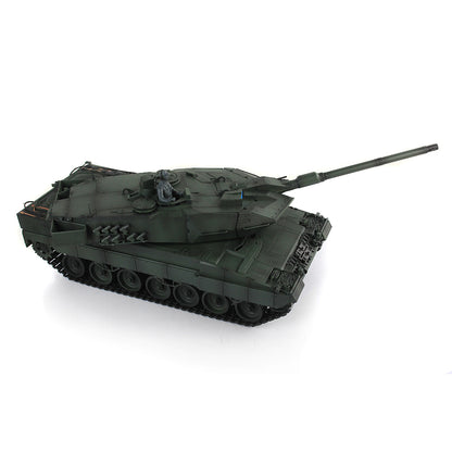 Henglong 1/16 7.0 Leopard2A6 RTR RC Tank Remote Control Military Model 3889 IR BB Smoke Barrel Recoil 360 Degree Turret Metal Tracks Wheels Gearbox