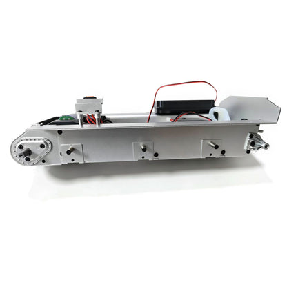 Metal Chassis Smoke Unit Gearbox Power Blue Motor Speaker Switch for Henglong 1/16 RC Battle Tank 3898 USA M4A3 Sherman Model