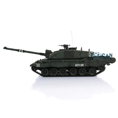 Henglong 1/16 Dark Green 7.0 Upgrade Challenger II RTR RC Tank 3908 Metal Tracks Sprocket Wheels Infrared Combating System
