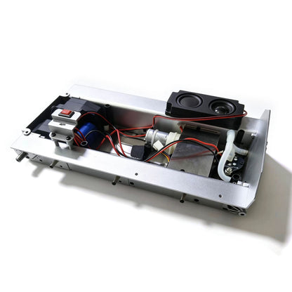 Metal Chassis Smoke Unit Gearbox Power Blue Motor Speaker Switch for Henglong 1/16 RC Battle Tank 3898 USA M4A3 Sherman Model
