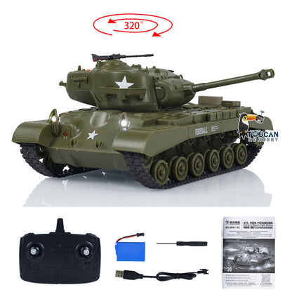 Heng Long 1/30 RC Plastic Tank Pershing 3838 M26 3898 M4A3 2.4G With Infrared Combating System Battle Tank Vehicle Model