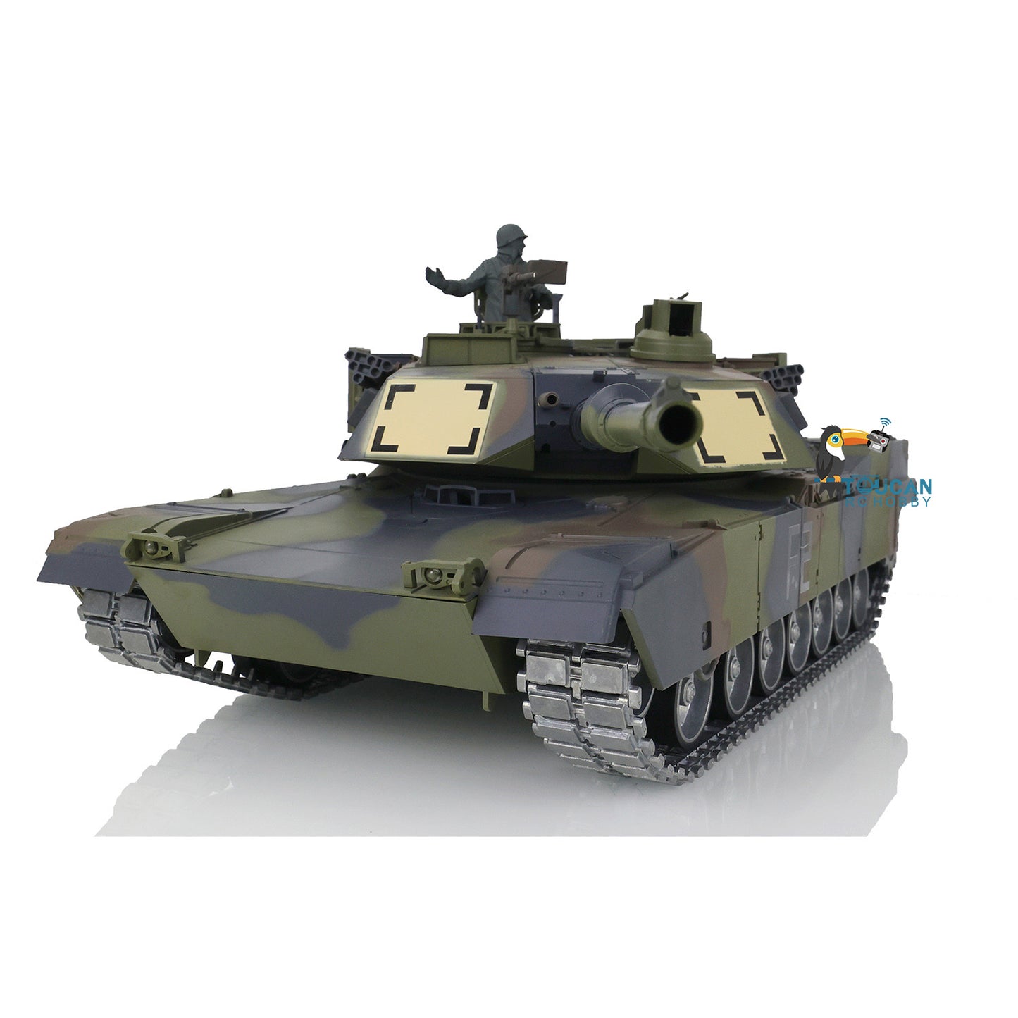 HengLong 3918 Assembled RC Tank Full Metal Chassis With Plastic Hull Leopard2A6 M1A2 Sound Main Board Telescopic Shooting