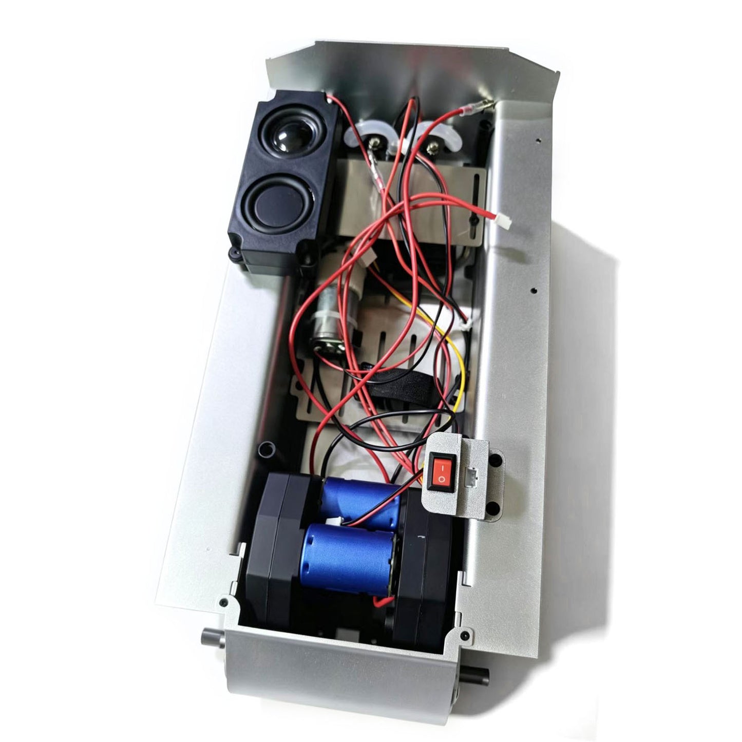 Metal Chassis Smoke Unit Gearbox Power Blue Motor Speaker Switch for Henglong 1/16 RC Battle Tank 3898 USA M4A3 Sherman Model