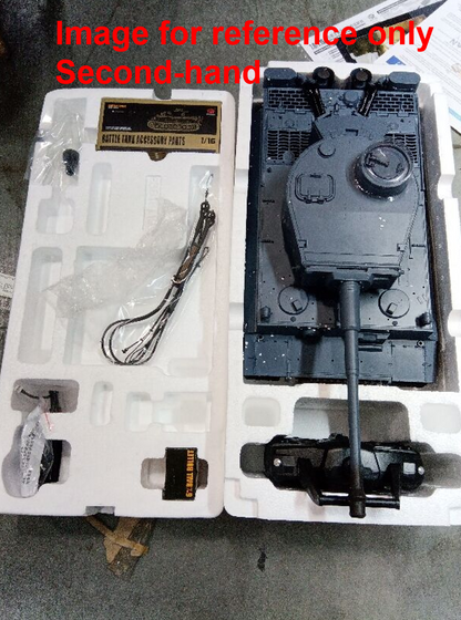 Fast Free Shipping Second Hand US Stock 2.4Ghz Henglong 1/16 Scale 7.0 Plastic Ver German Tiger I RTR RC Tank 3818 Model