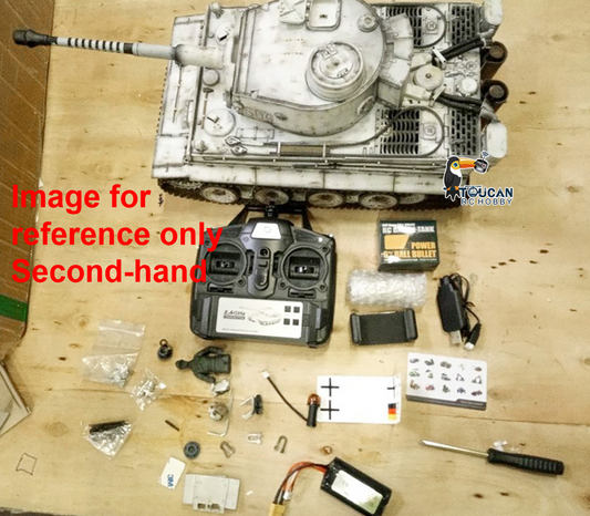 Fast Free Shipping Second Hand EU Stock German Tiger I RC Tank 1/16 Heng Long Upgrade 7.0 FPV 3818 Manual Spray Tanks