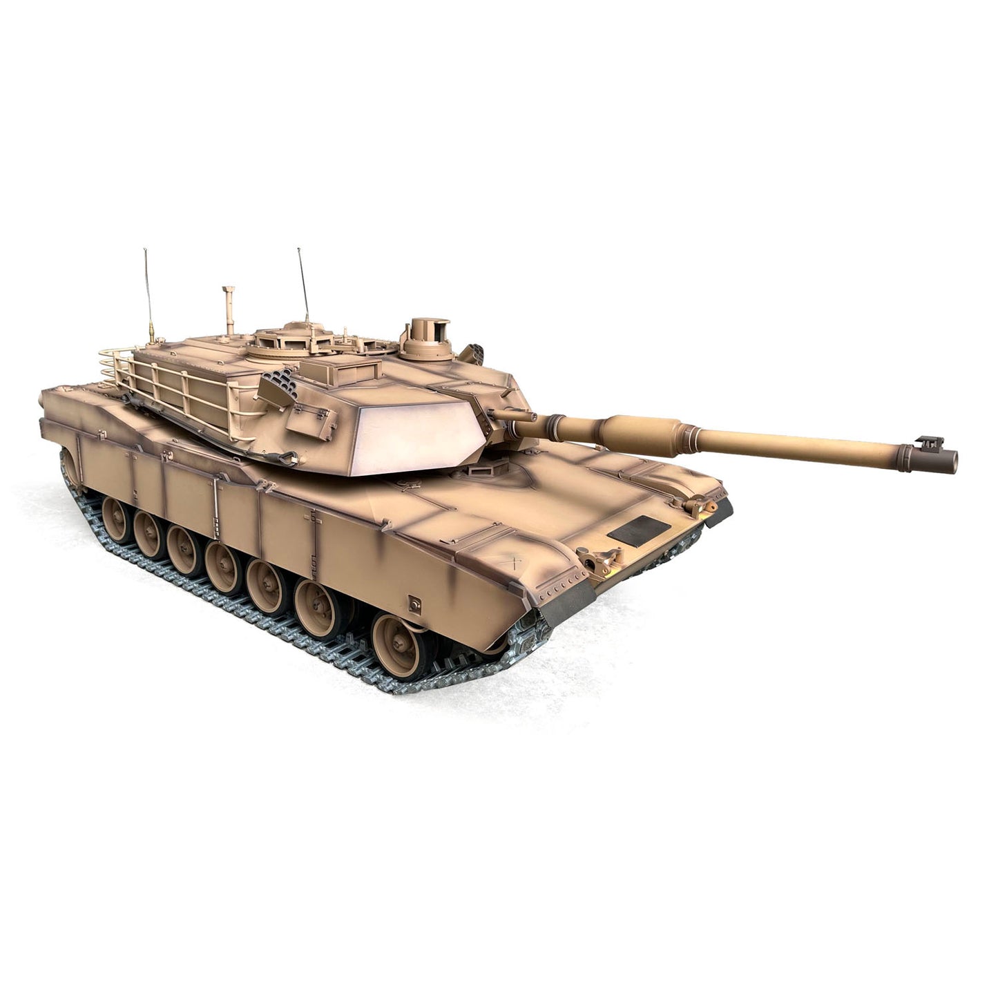 1239MM Henglong 1/8 Scale Full Metal Remote Control Tank 3918 USA M1A2 Abrams RTR 360 Turret Rotary Barrel Recoil Elevation