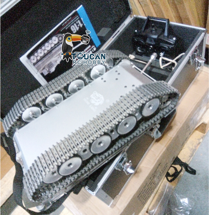 Fast Free Shipping Second Hand US Stock Henglong 1/16 3818 Pro Full Metal RTR RC Tank German Tiger I BB IR 360 Degree Smoke Sound Light
