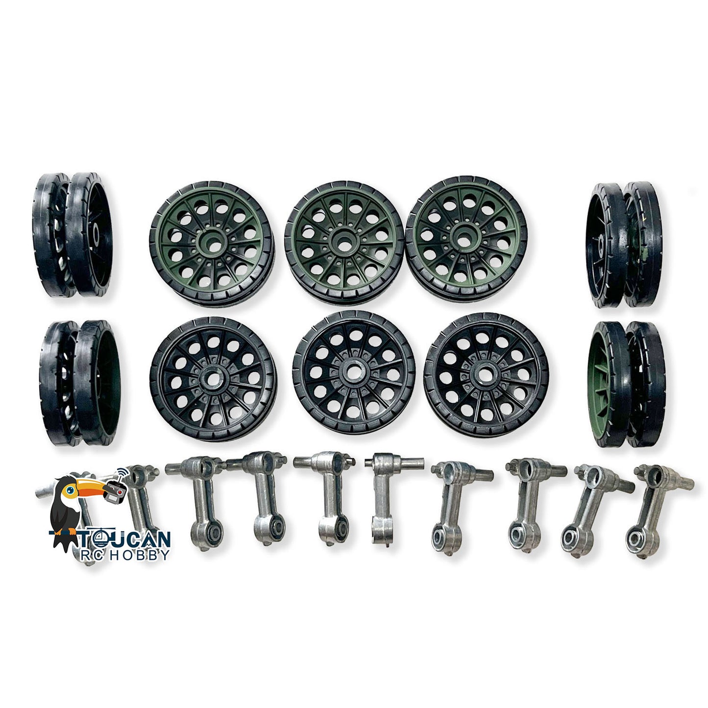 HL Plastic Turret Sprockets Idlers Road Wheels Accessories Pack Decal For 1/16 Soviet T34-85 3909 RC Tank Vehicle Model Part