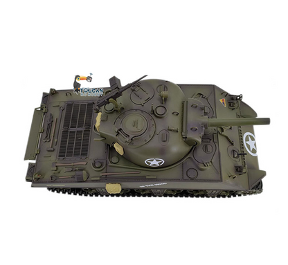 Henglong 1/16 Special Spray Painting TK7.0 Plastic 3898 USA M4A3 Sherman RTR RC Tank with Barrel Recoil BB IR Smoke Steel Gearbox