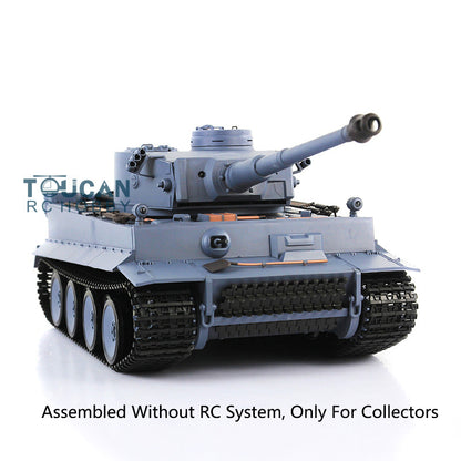 Henglong 1/16 Plastic 3818 3819 German Tiger I Panther Static Tank Ornament Collection Display Model Without Electronic System