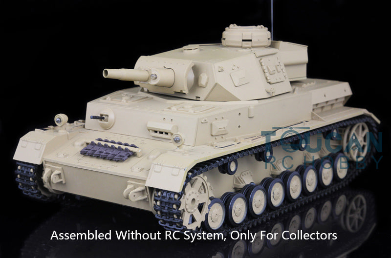 Henglong 1/16 Plastic 3858 3859 German Panzer IV F F2 Static Tank Collectible Display Vehicle Model Without Electronic System