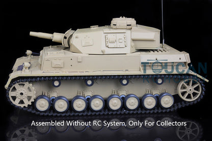 Henglong 1/16 Plastic 3858 3859 German Panzer IV F F2 Static Tank Collectible Display Vehicle Model Without Electronic System