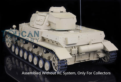Henglong 1/16 Plastic 3858 3859 German Panzer IV F F2 Static Tank Collectible Display Vehicle Model Without Electronic System