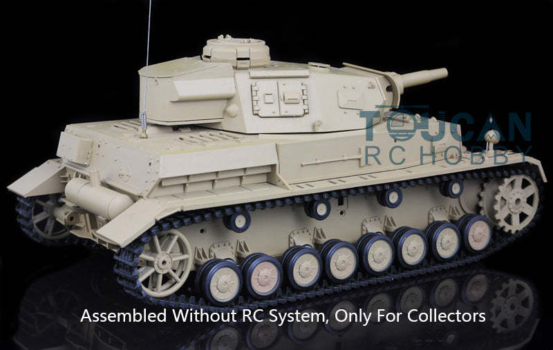 Henglong 1/16 Plastic 3858 3859 German Panzer IV F F2 Static Tank Collectible Display Vehicle Model Without Electronic System