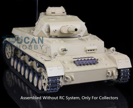 Henglong 1/16 Plastic 3858 3859 German Panzer IV F F2 Static Tank Collectible Display Vehicle Model Without Electronic System