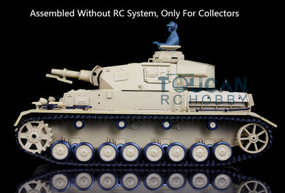 Henglong 1/16 Plastic 3858 3859 German Panzer IV F F2 Static Tank Collectible Display Vehicle Model Without Electronic System