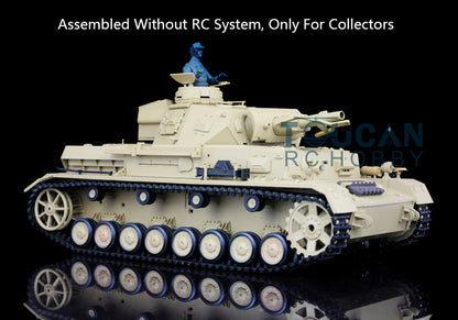 Henglong 1/16 Plastic 3858 3859 German Panzer IV F F2 Static Tank Collectible Display Vehicle Model Without Electronic System