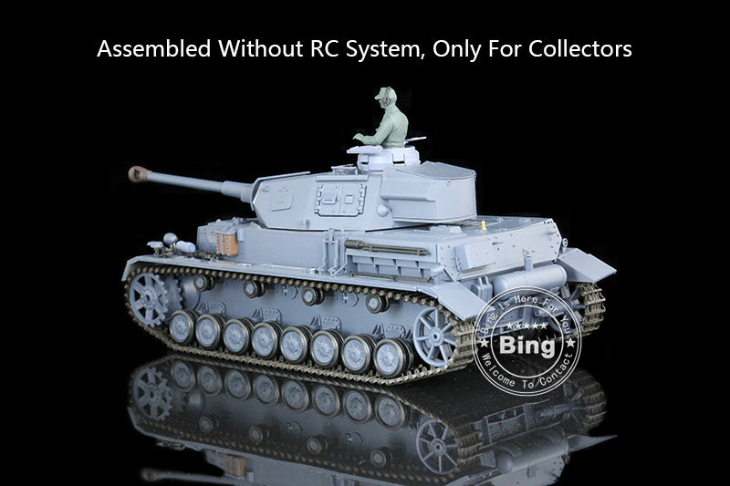 Henglong 1/16 Plastic 3858 3859 German Panzer IV F F2 Static Tank Collectible Display Vehicle Model Without Electronic System
