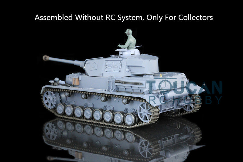 Henglong 1/16 Plastic 3858 3859 German Panzer IV F F2 Static Tank Collectible Display Vehicle Model Without Electronic System