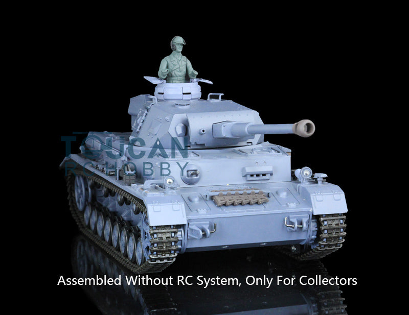 Henglong 1/16 Plastic 3858 3859 German Panzer IV F F2 Static Tank Collectible Display Vehicle Model Without Electronic System
