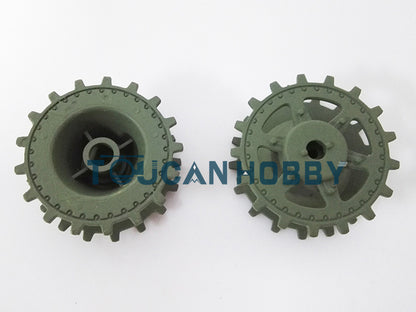 Plastic Tracks Sprockets Road Wheels With Plastic Suspension Idlers For HengLong 1/16 3869/3879 RC Tank Vehicle DIY Model